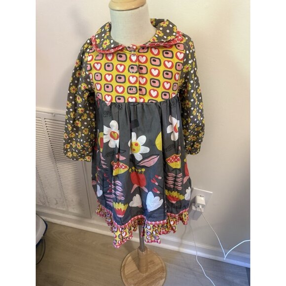 Jelly The Pug Girls Dress Size 6 - Picture 1 of 3